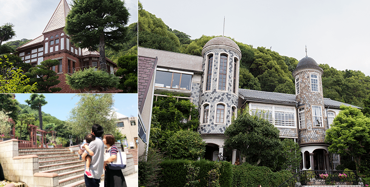 写真：北野異人館めぐりの様子