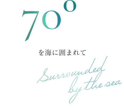 270°を海に囲まれて